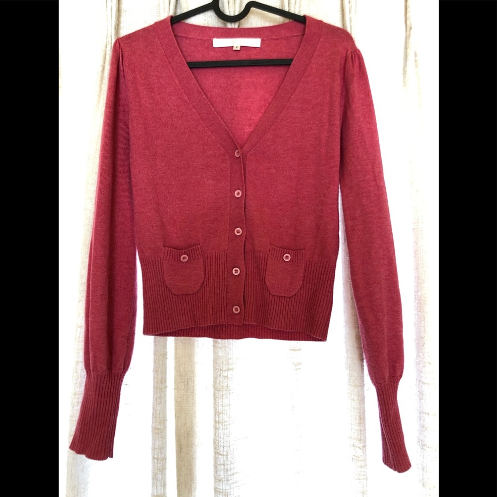 Pink cardigan